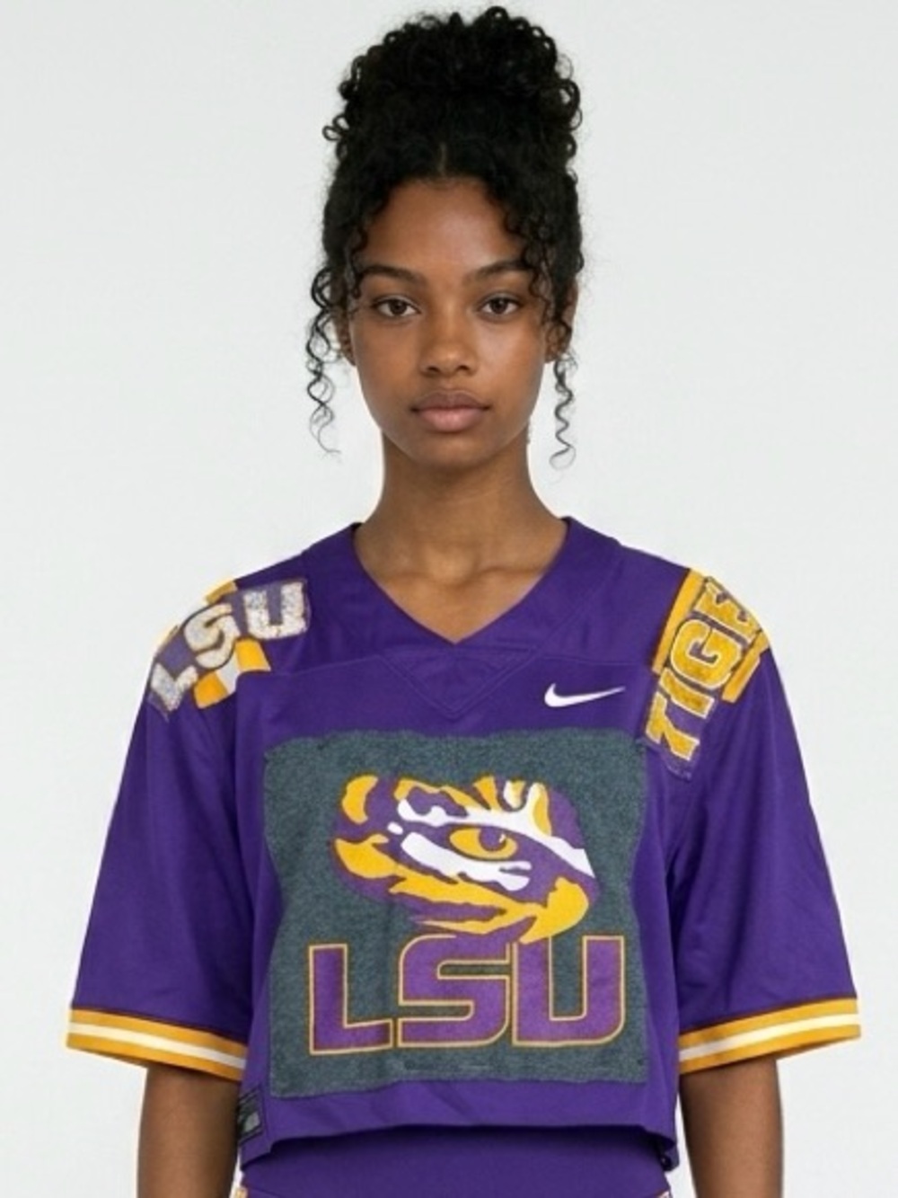 LOUISIANA STATE UNIVERSITY TIGERS Upcycled Jersey NEW